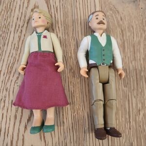 Vintage Fisher-Price Loving Family Dollhouse Grandma and Grandpa Dolls